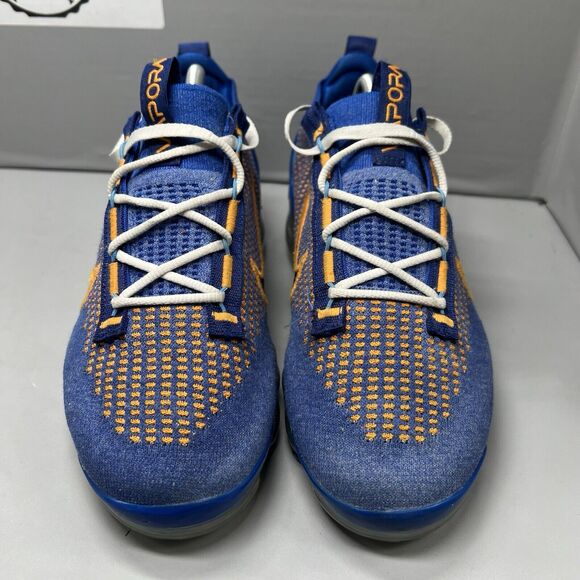 Nike Air VaporMax FK Flyknit 2021 New York Knicks FD0712 400 Men Sz 9 Preowned - Picture 4 of 14